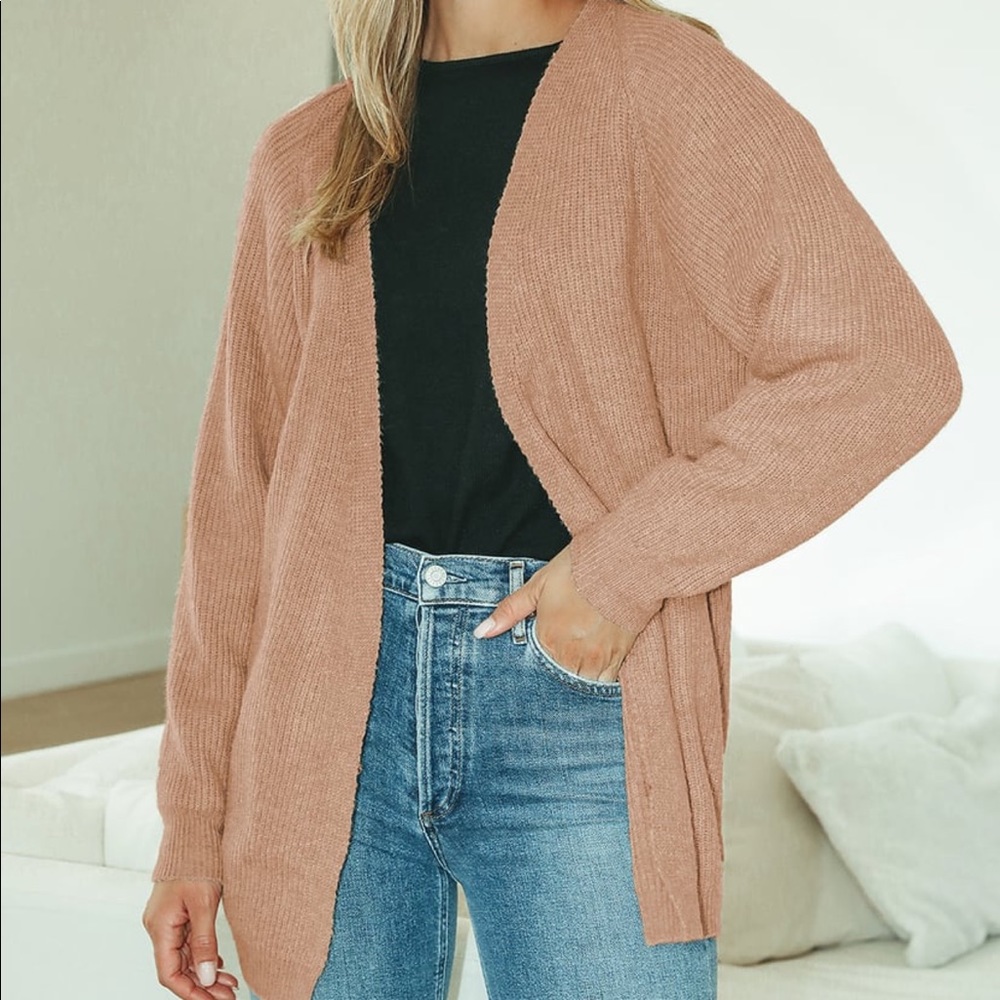 Lulus tan cardigan